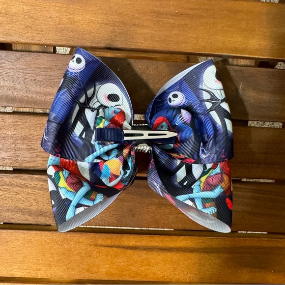 NWOT Handmade The Nightmare Before Christmas Hair Bow/2pc - Picture 6 of 9